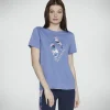 SKECHERS Summer Rose Tee ROXO / PRATEADO Store