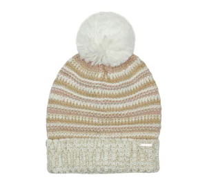 SKECHERS Textured Stripe Chunk Beanie NATURAL Sale