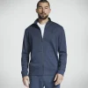 SKECHERS The Hoodless Hoodie GO WALK Everywhere Jacket NAVY Sale