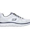 SKECHERS Track BRANCO / NAVY Cheap