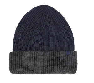 SKECHERS Two-toned Rib Beanie NAVY Flash Sale