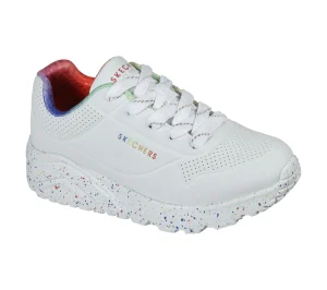 SKECHERS Uno Lite - Rainbow Speckle BRANCO / MULTICOR Best Sale