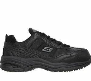 SKECHERS Work Relaxed Fit: Soft Stride - Grinnell PRETO Outlet