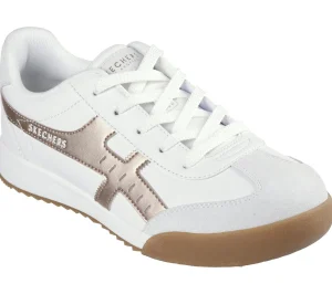 SKECHERS Zinger - Metallic Roads BRANCO /ROSA GOLD Best Sale